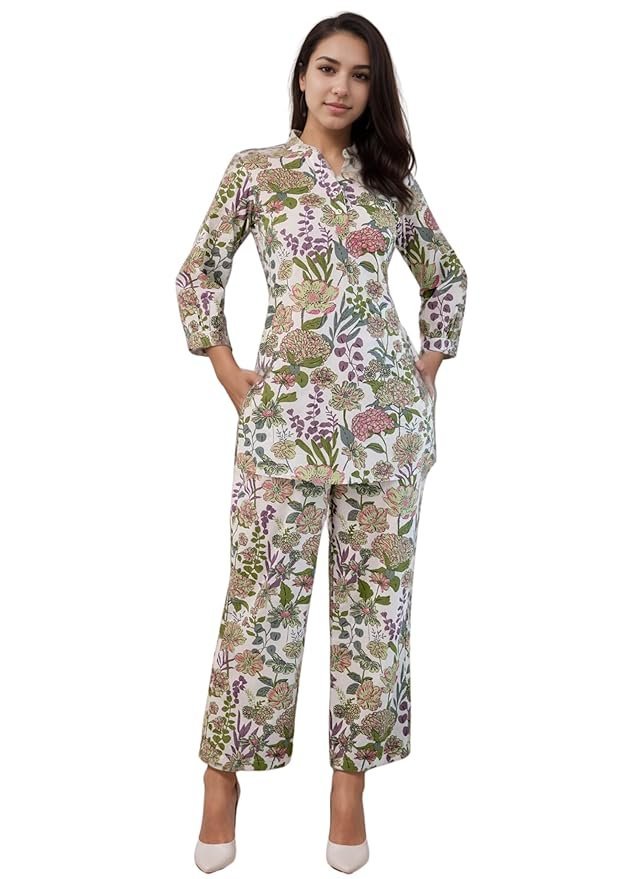 71REcGKMYSL._SY879_.jpg Women's Top and Bottom Set - Image 1