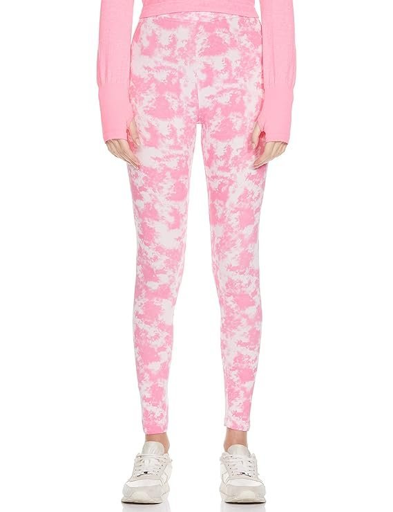 71XDQVACCZL._SX569_.jpg Women Abstract Printed Elasticated Waist Skinny Fit Leggings - Image 1