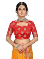 Sarees for Women Wear Cotton Silk Banarasi Sari Kanjivaram Soft 2024 Wedding Original Pure Kanchipuram Pattu Sadi with Blouse Piece (Barmasi) - Image 2