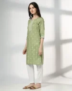 Women Printed Straight Kurta - Image 4