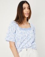 Women Printed Square-Neck Top
