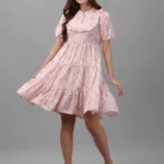 DRESSES FOR WOMEN WESTERN WEAR FLORAL WHITE